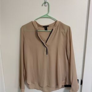 Beige blouse size small